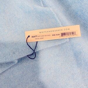 White + Warren Cashmere Travel Wrap - Soft Jade Heather
